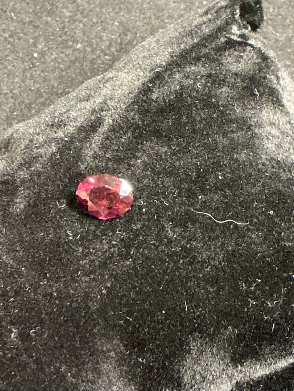 Red Faceted Rhodolite Garnet Gemstone Natural Untreated 1.83 ct